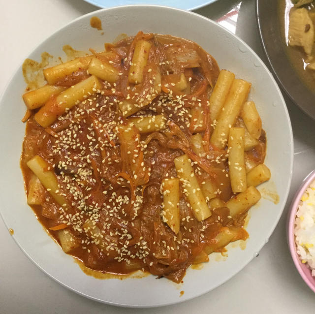 韩式辣炒年糕（or网红芝士套路之芝心年糕）