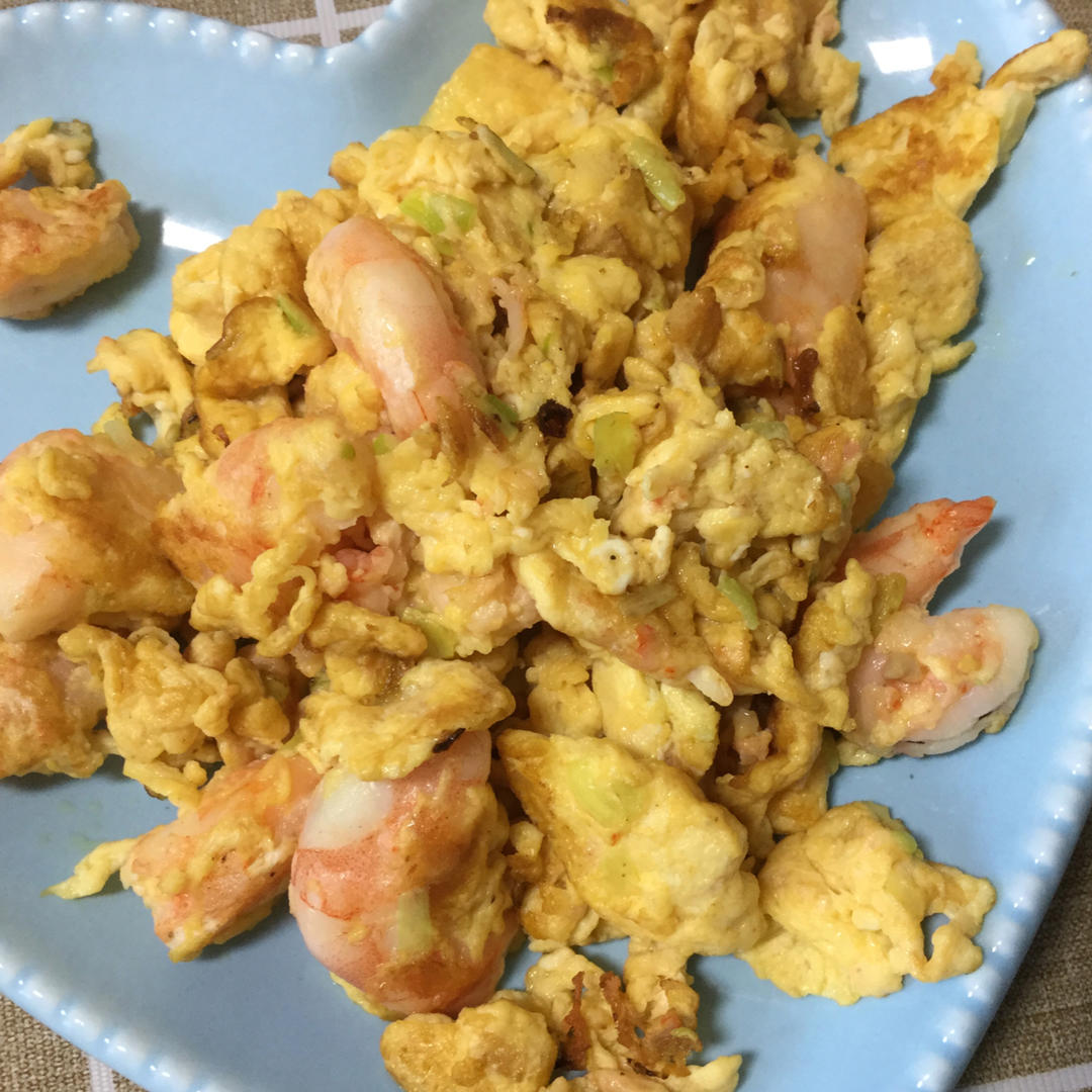 虾仁炒蛋