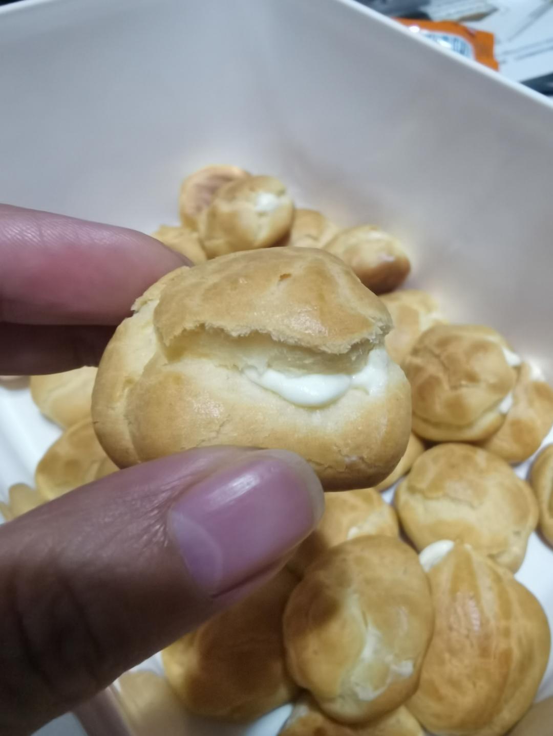 简单易成功的奶油小泡芙做法