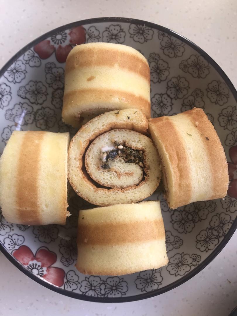 香葱肉松肥蛋糕卷～