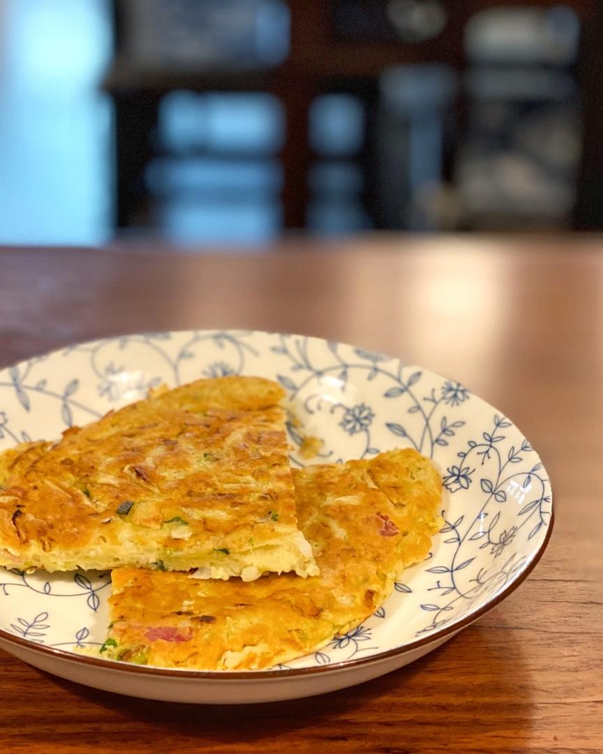白菜鸡蛋早餐饼