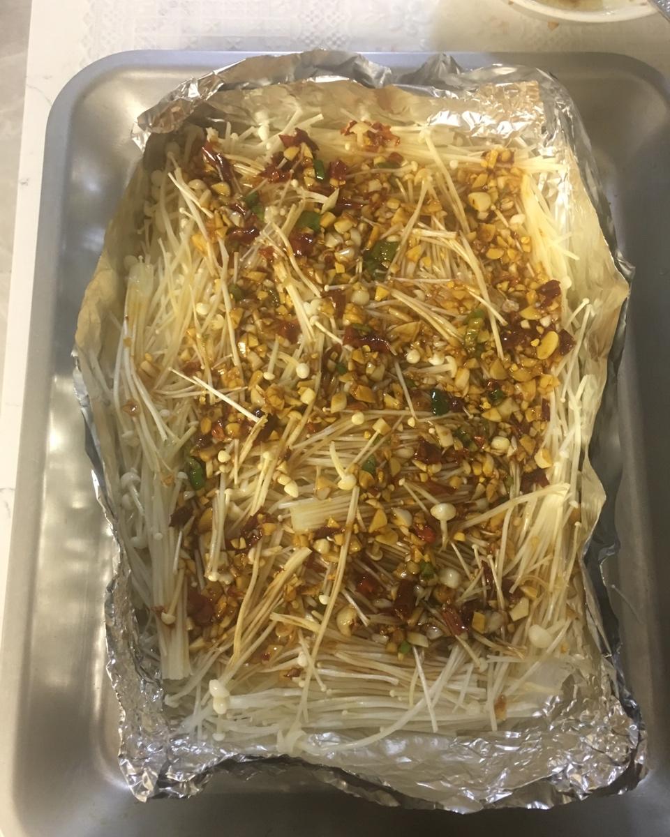 蒜蓉烤金针菇（烤箱版）