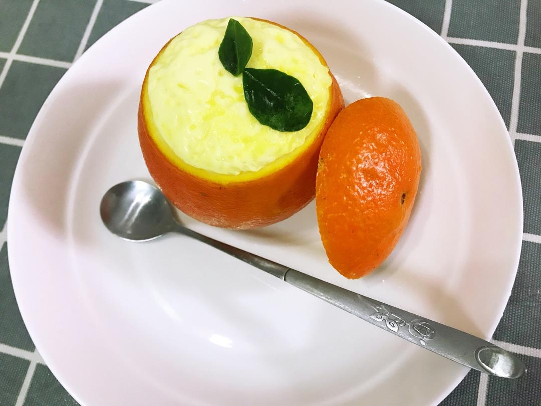 甜橙牛奶蛋羹