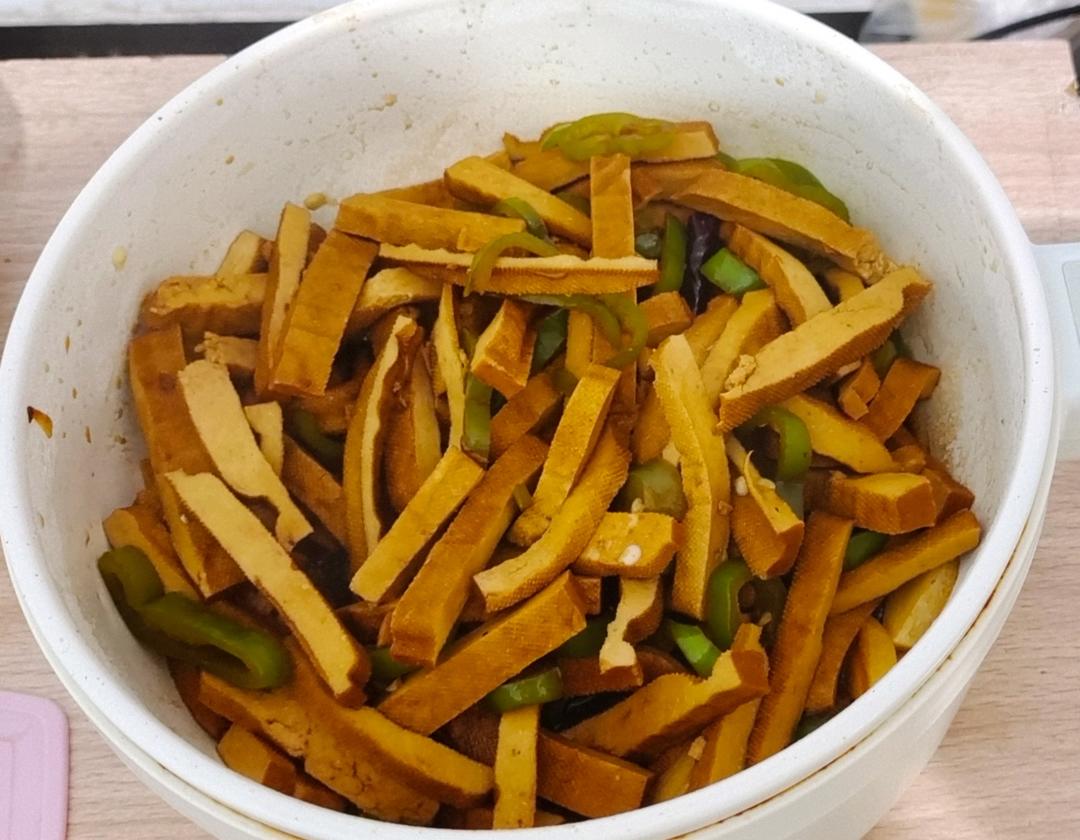 青椒炒豆干