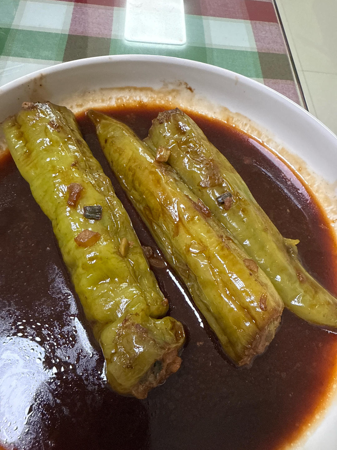 超下饭的青椒酿虾滑
