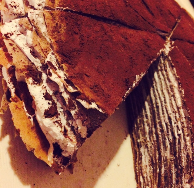 巧克力千层可丽饼