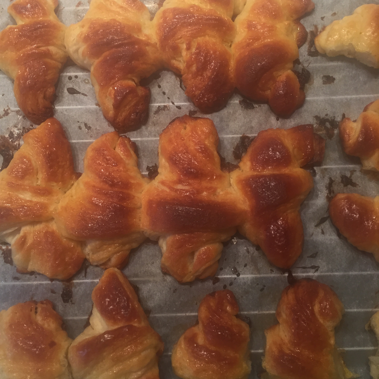 牛角面包Croissant（面包机＋手工）