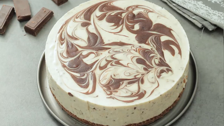 免烤巧克力大理石冻芝士蛋糕的做法