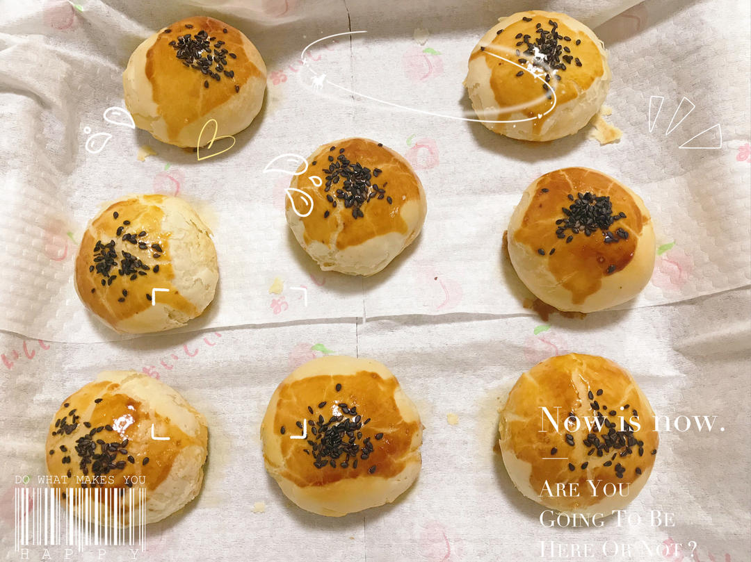 超简单 免揉 酥掉渣的蛋黄酥(超详细附全程视频)不破酥『万能酥皮』