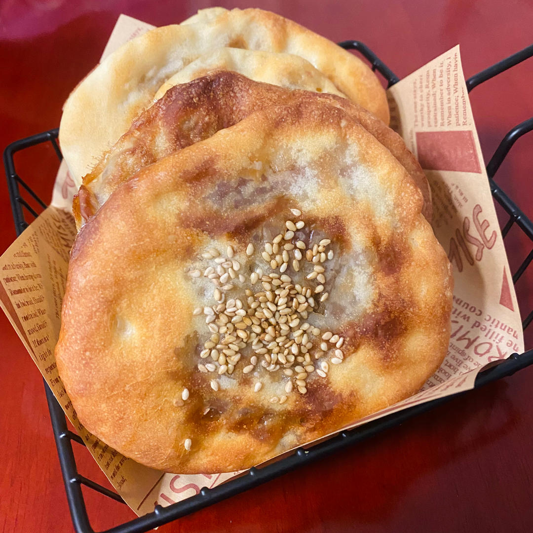 又香又脆的鲜肉光饼（烤箱版烧饼）