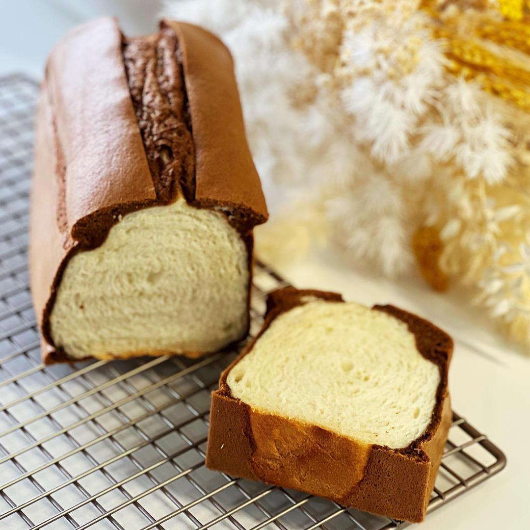 抹茶蛋糕吐司｜每口都是双重美味，太过瘾