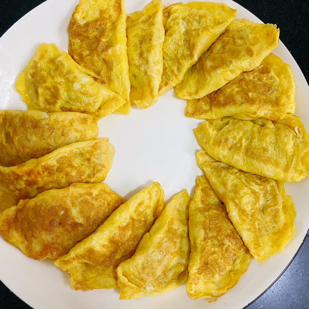 过年必备菜…蛋饺…