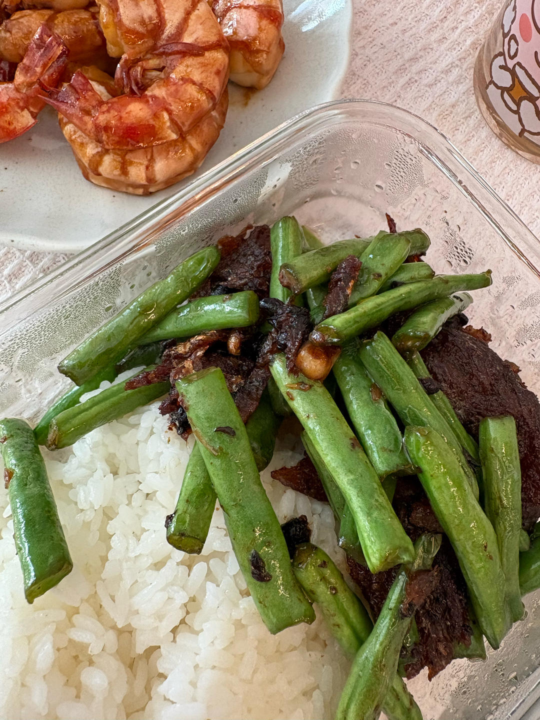 豆角炒豆豉鲮鱼