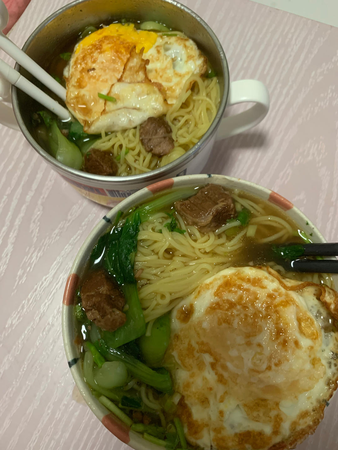 早餐来一碗清汤面，色香味俱全！
