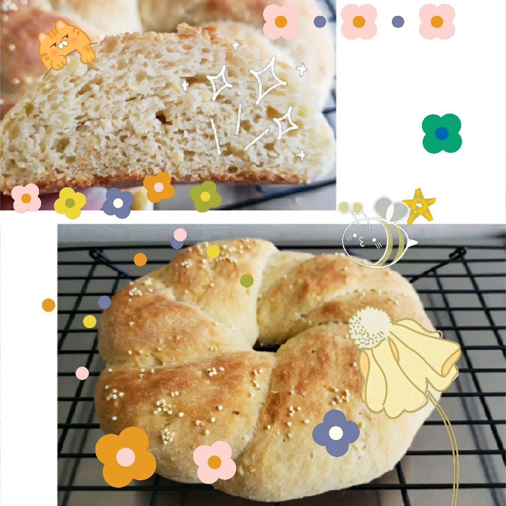 一口入魂的皇冠小米面包