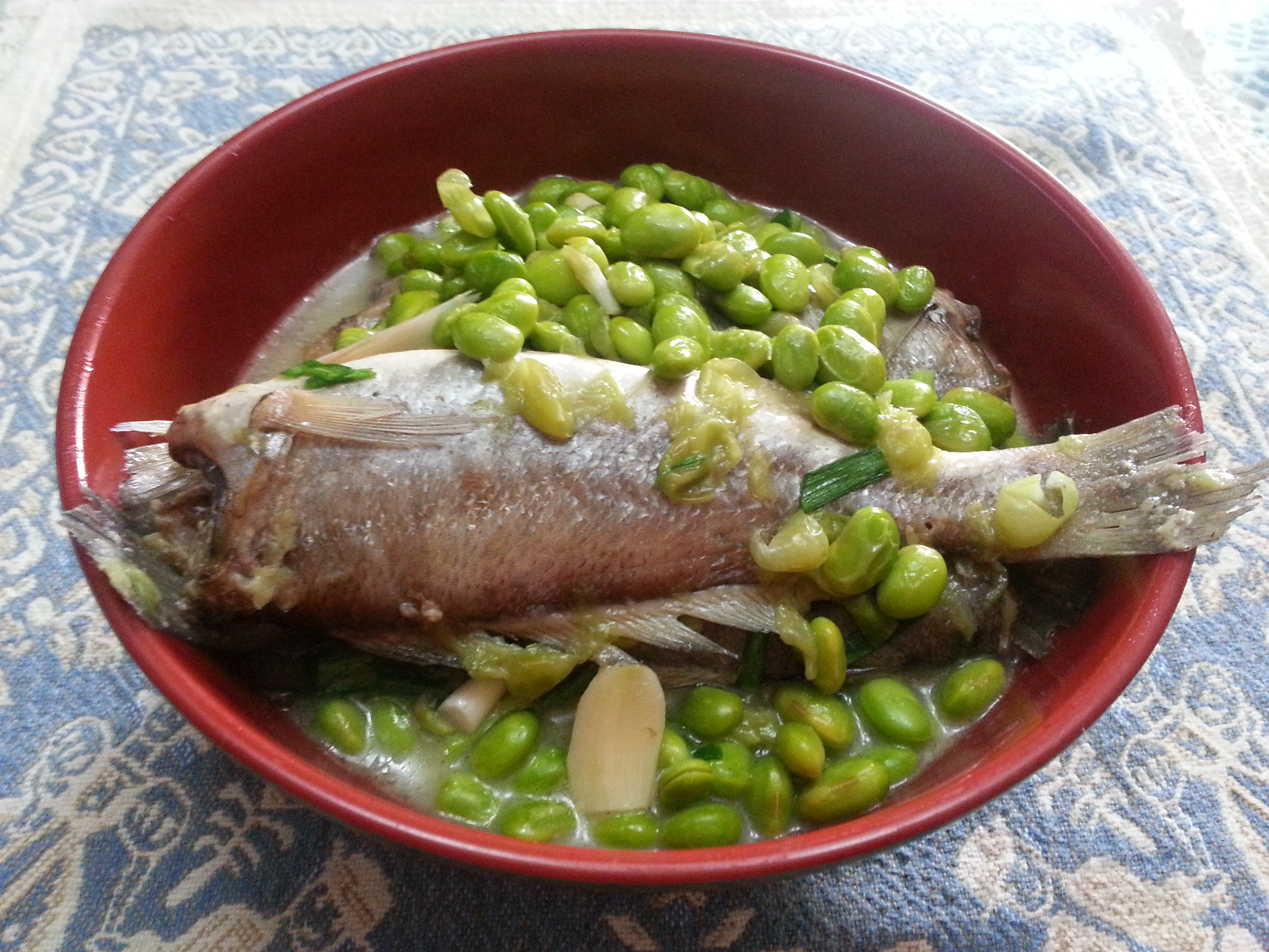 爱心妈妈和小布丁做的红烧白果子鱼