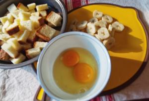 一周减重二斤的低卡减脂早餐：香蕉吐司布丁的做法 步骤2
