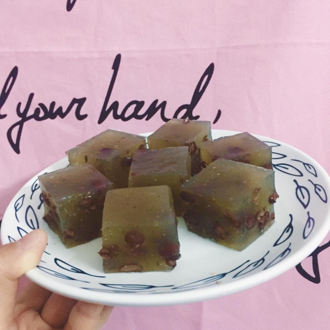 冰晶红豆马蹄糕