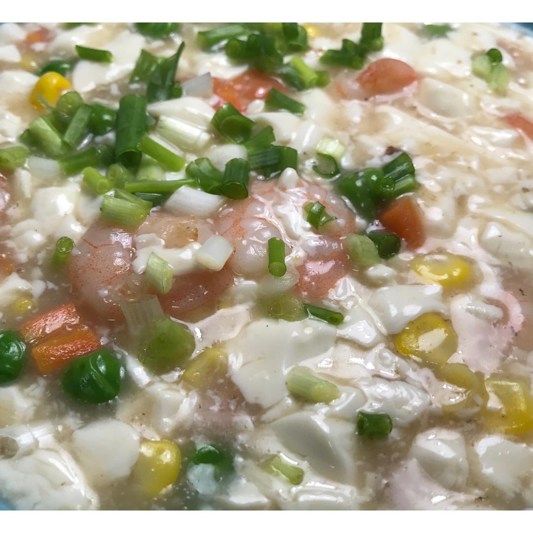 虾仁豆腐煲