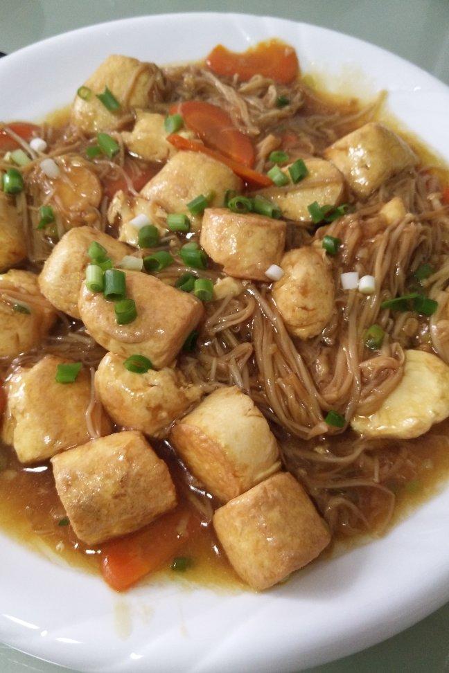 超级下饭菜--金针菇日本豆腐