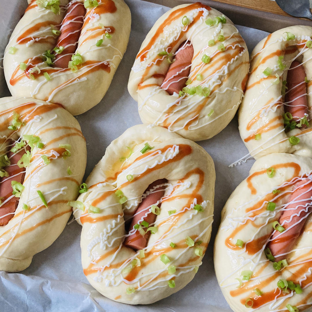 香葱火腿肠面包