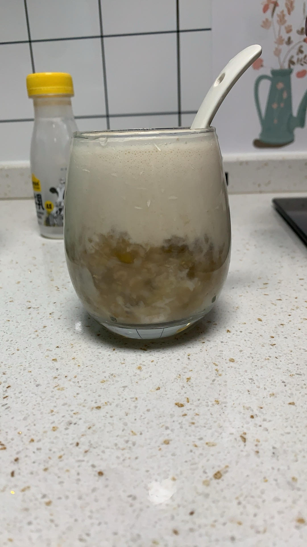 【简简厨房】绿豆沙牛乳，浓香版和清爽版。
