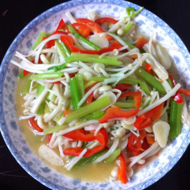 清炒金针菇