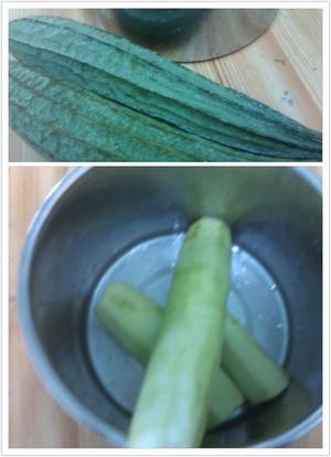 虾米炒丝瓜的做法 步骤1
