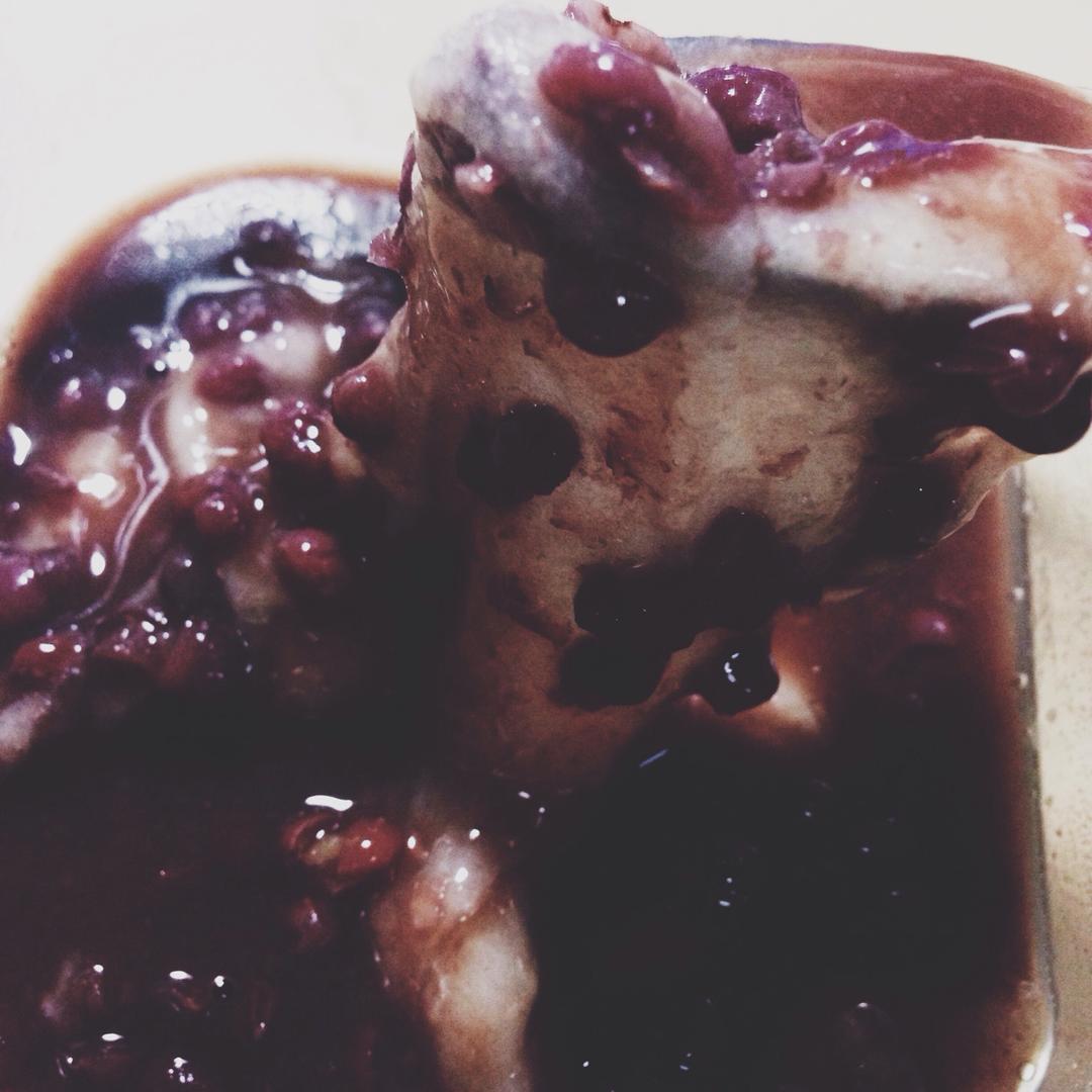 烤年糕红豆汤
