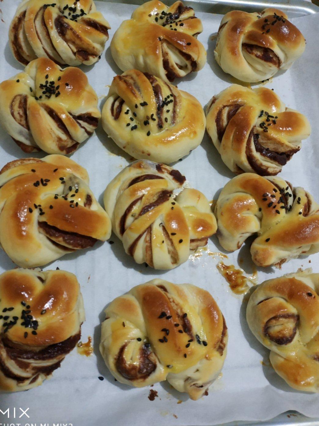 手机用户3949_6tid做的宝宝辅食:宝宝版豆沙面包卷-12m