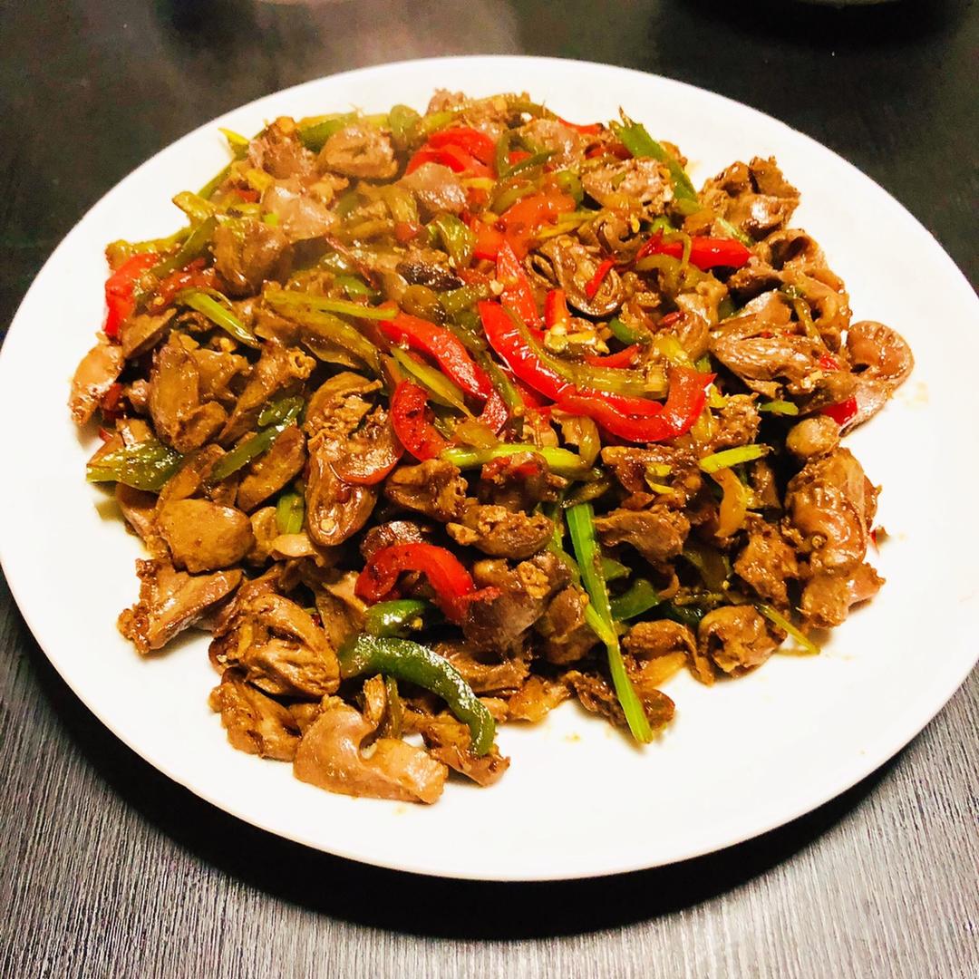 香辣爆炒鸡杂--下饭神器（好吃到哭泣）