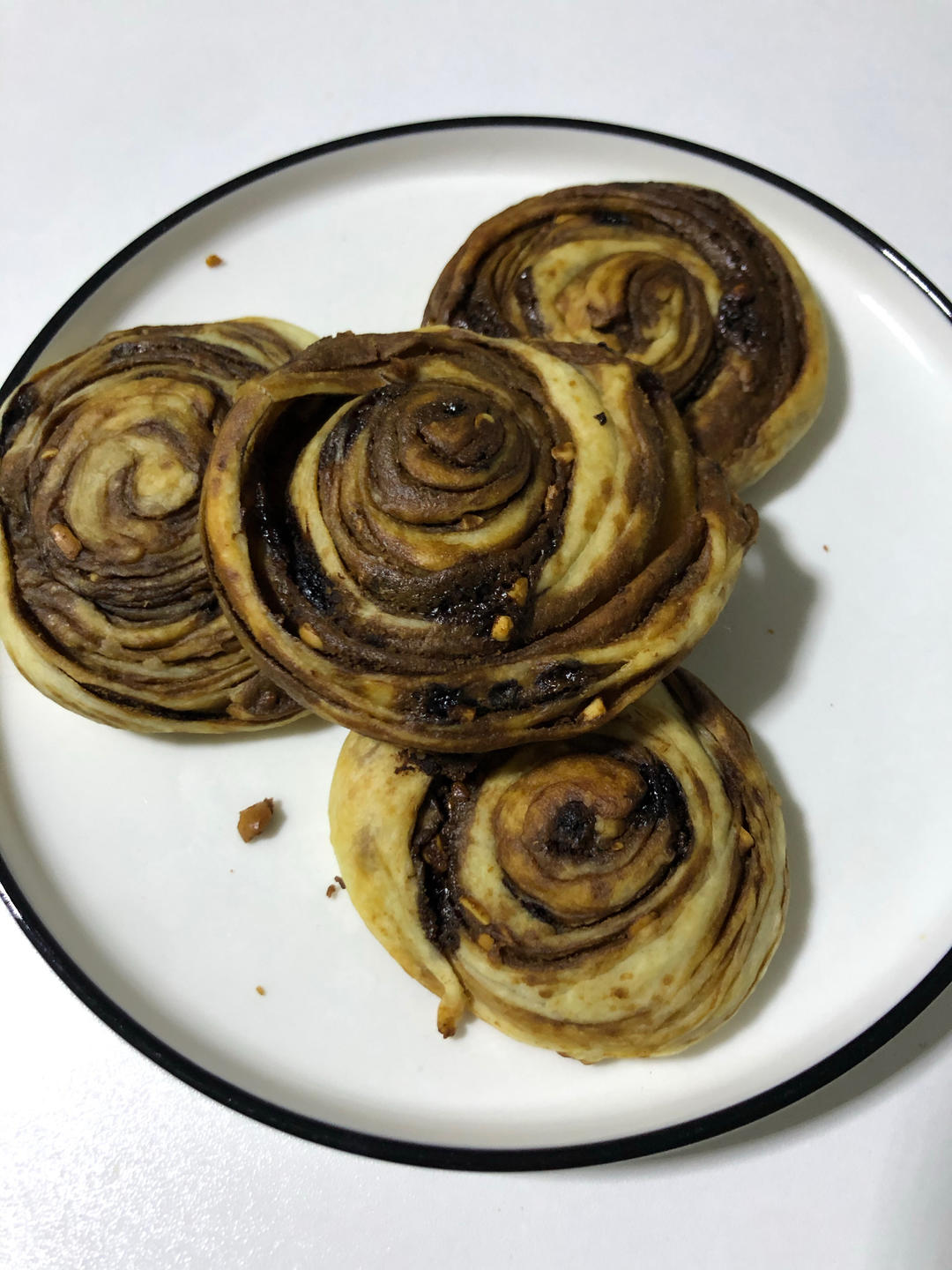 酥脆多层#螺丝转～糖火烧（快手简单 红糖麻酱烧饼）