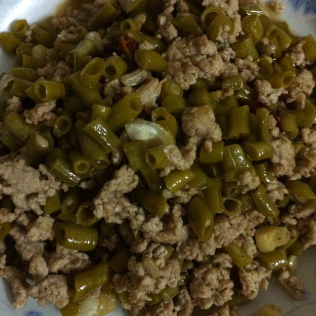 酸豆角肉沫