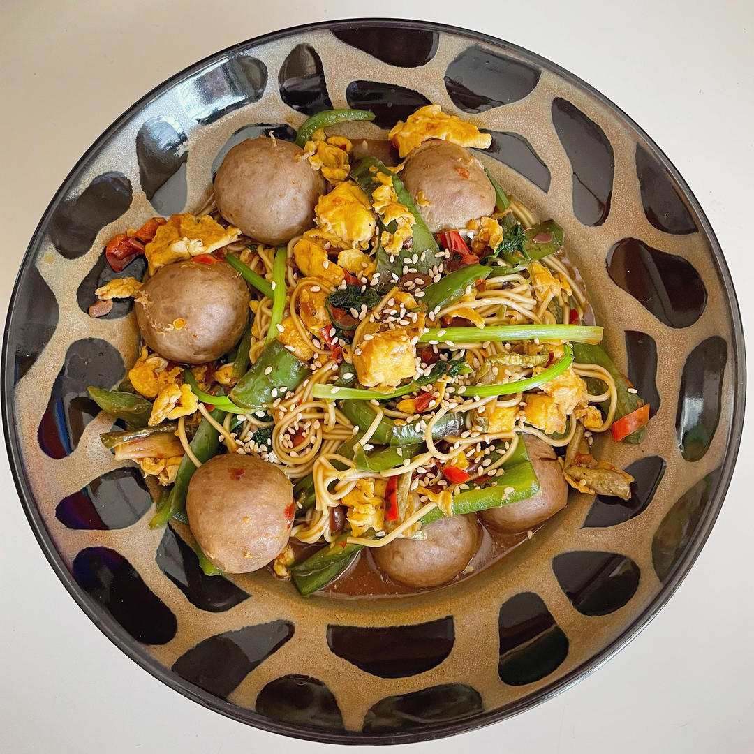 好吃到尖叫的青椒鸡蛋酱拌面❗️酱香浓郁入味