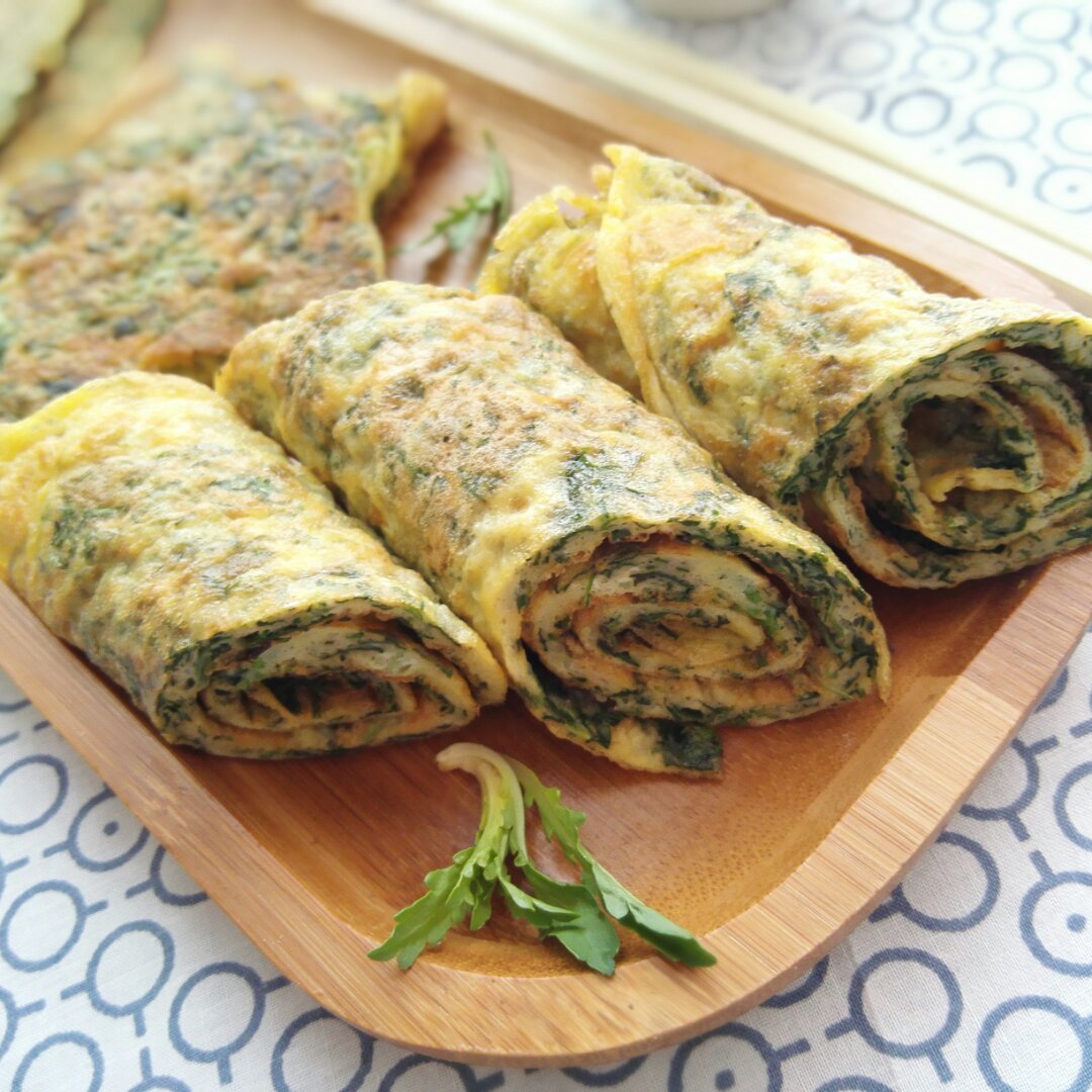 荠菜蛋饼