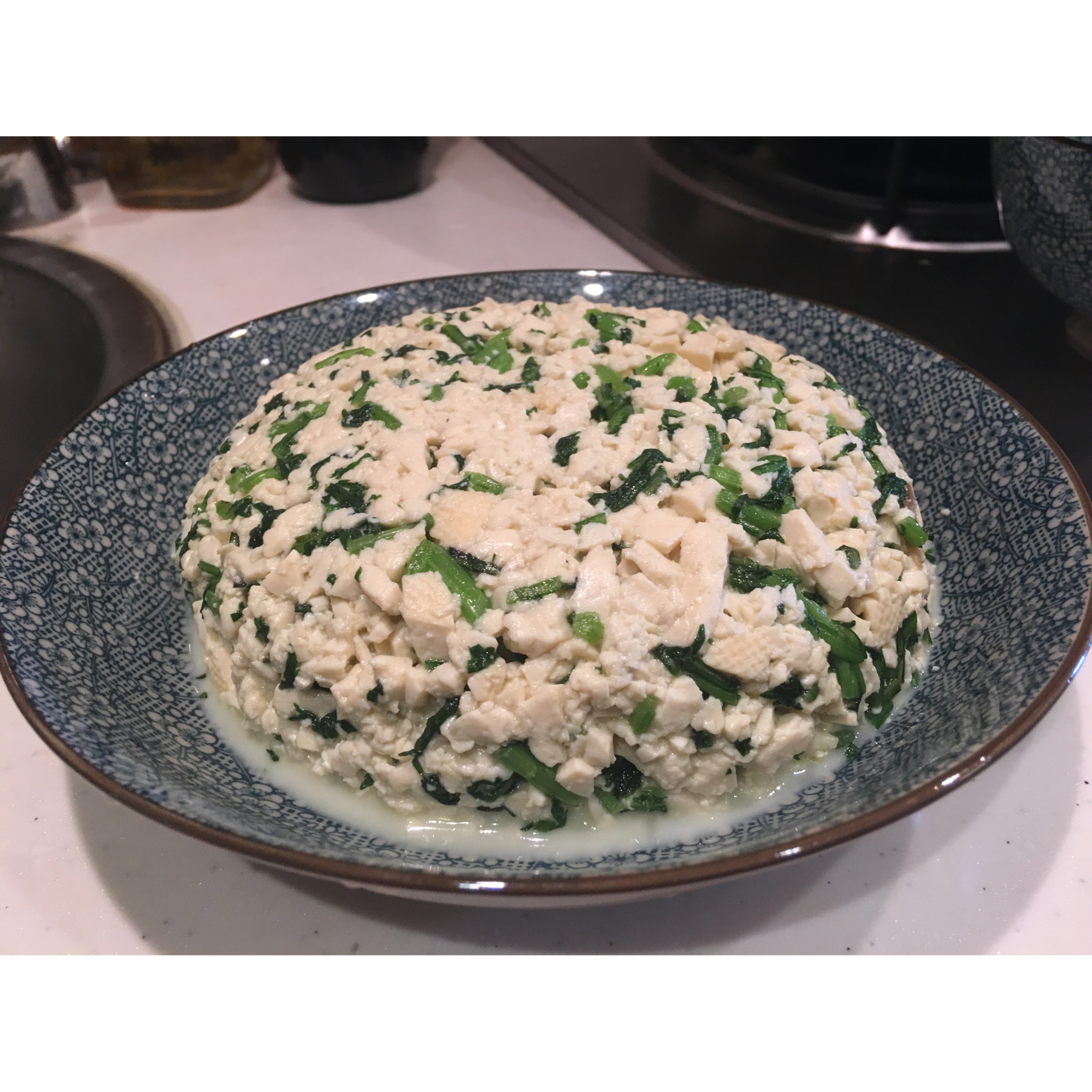 茼蒿小豆腐