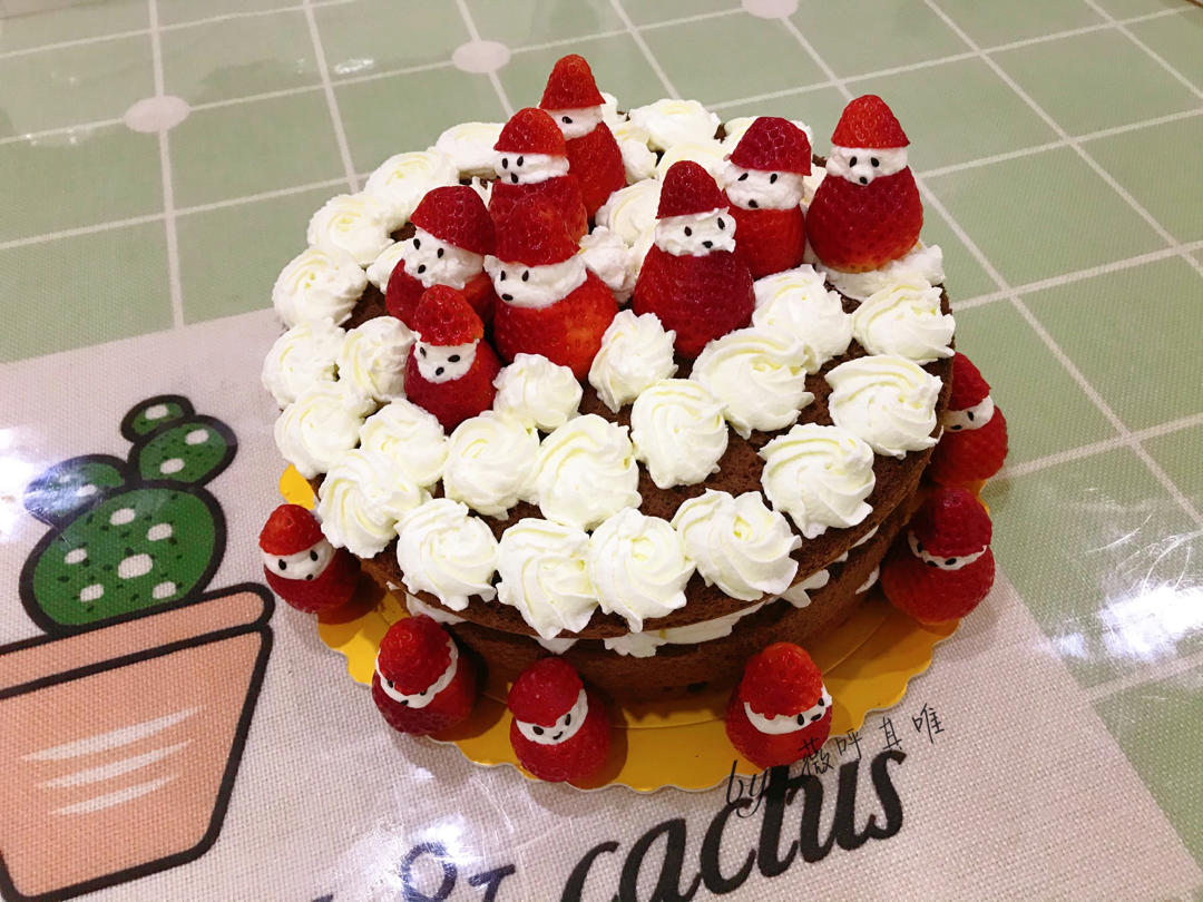圣诞蛋糕🎅可可裸蛋糕