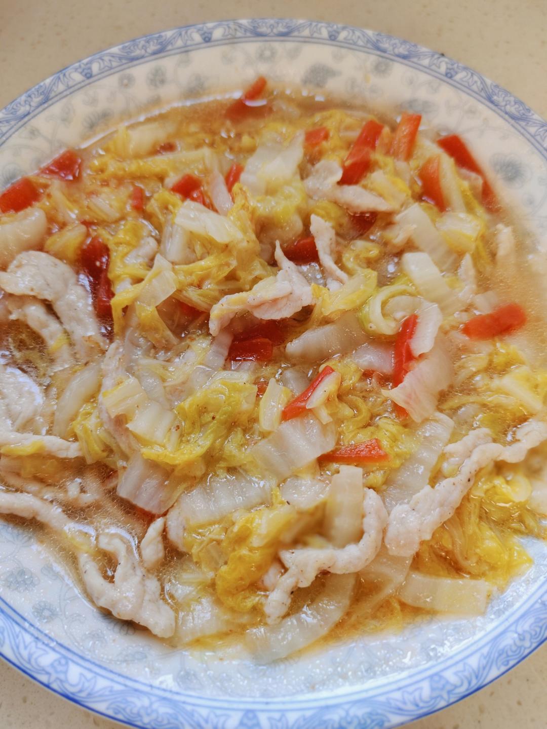 白菜烂糊肉丝