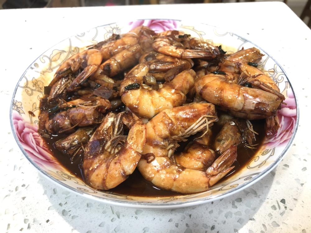 老上海味道—红烧酱油大虾