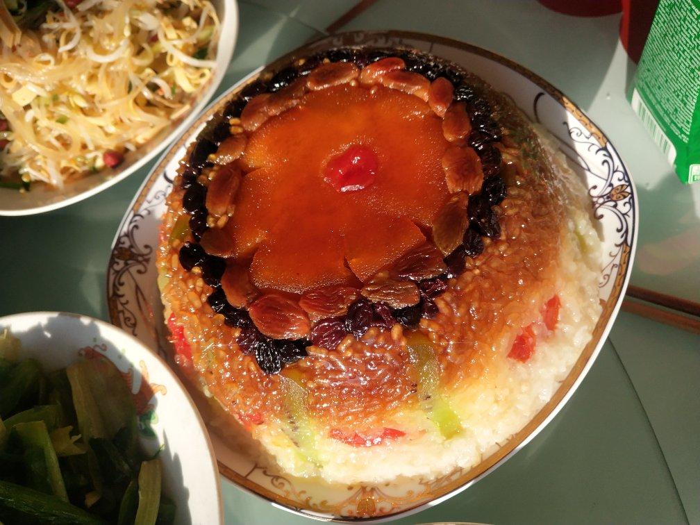 【猪油夹沙八宝饭】古法蒸糯米