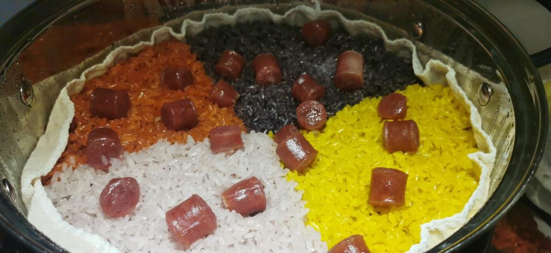 高颜值彩色糯米饭 天然健康