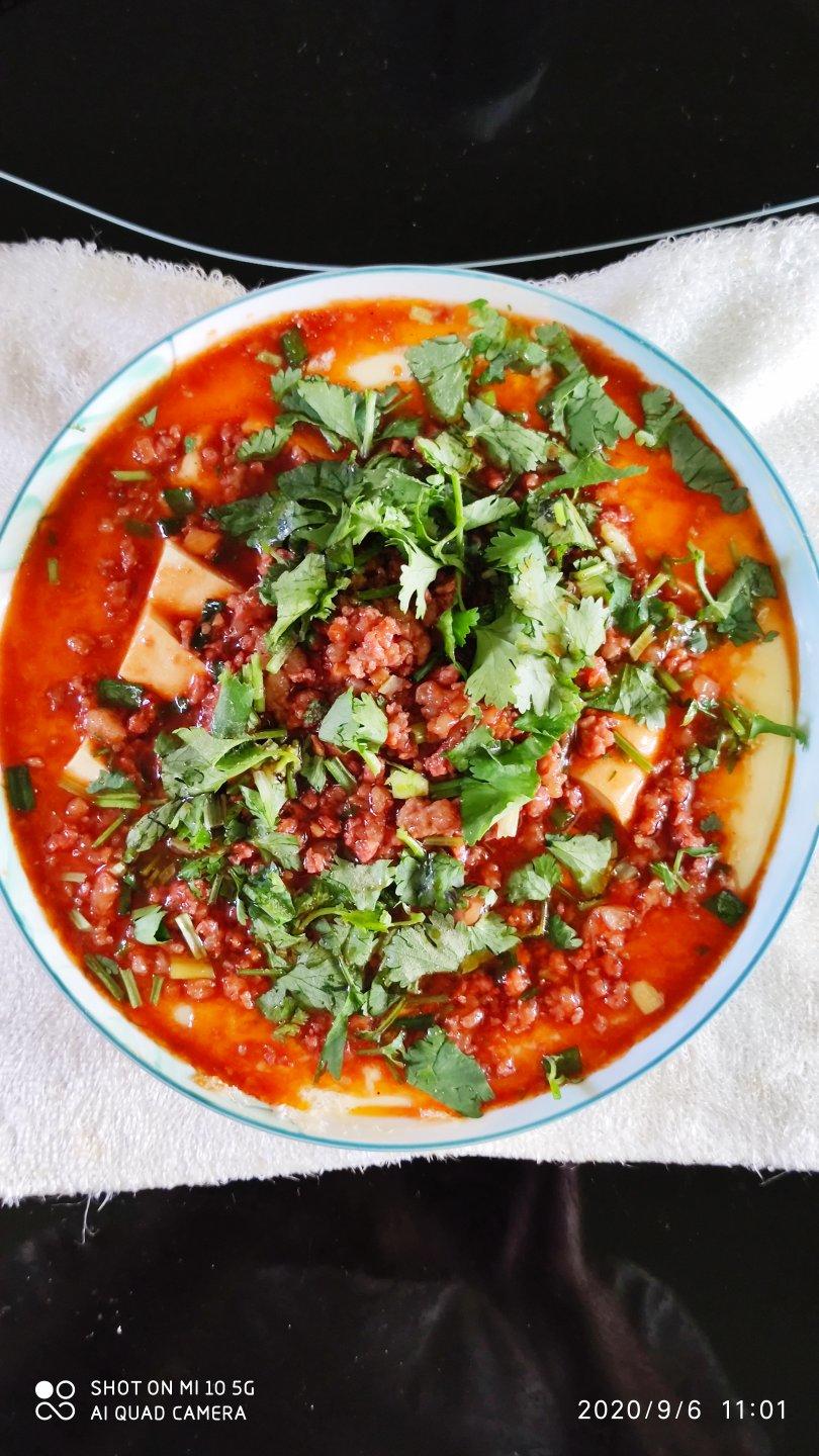 肉沫蒸鸡蛋豆腐