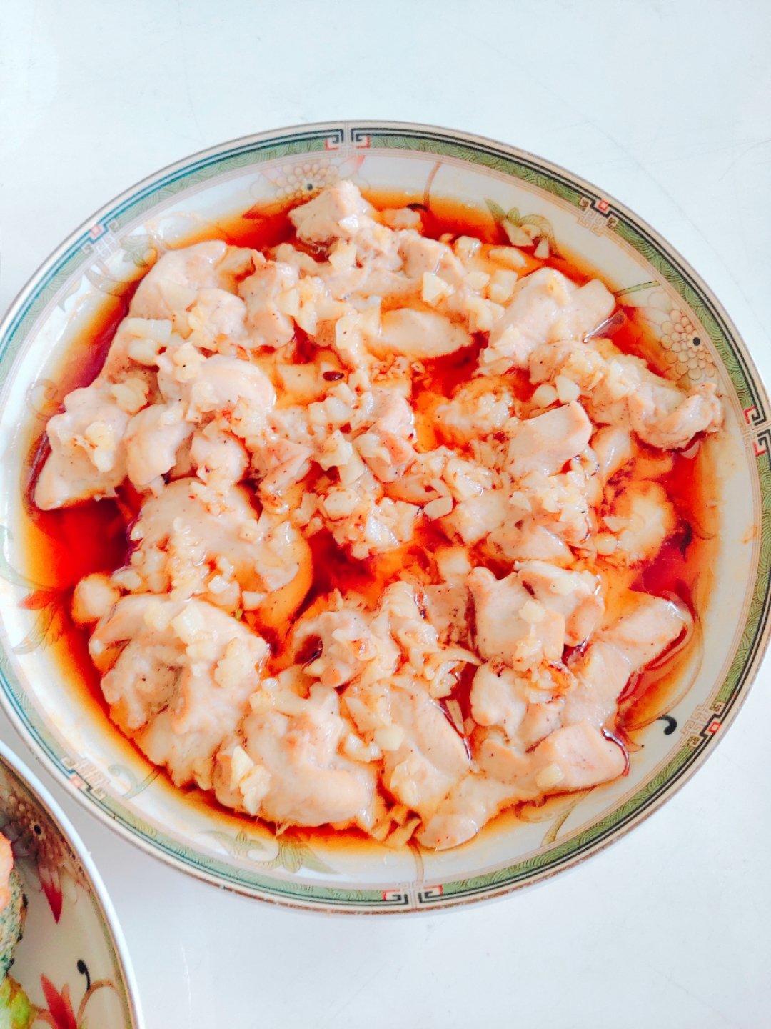 蒜蓉蒸鸡胸（鸡腿）