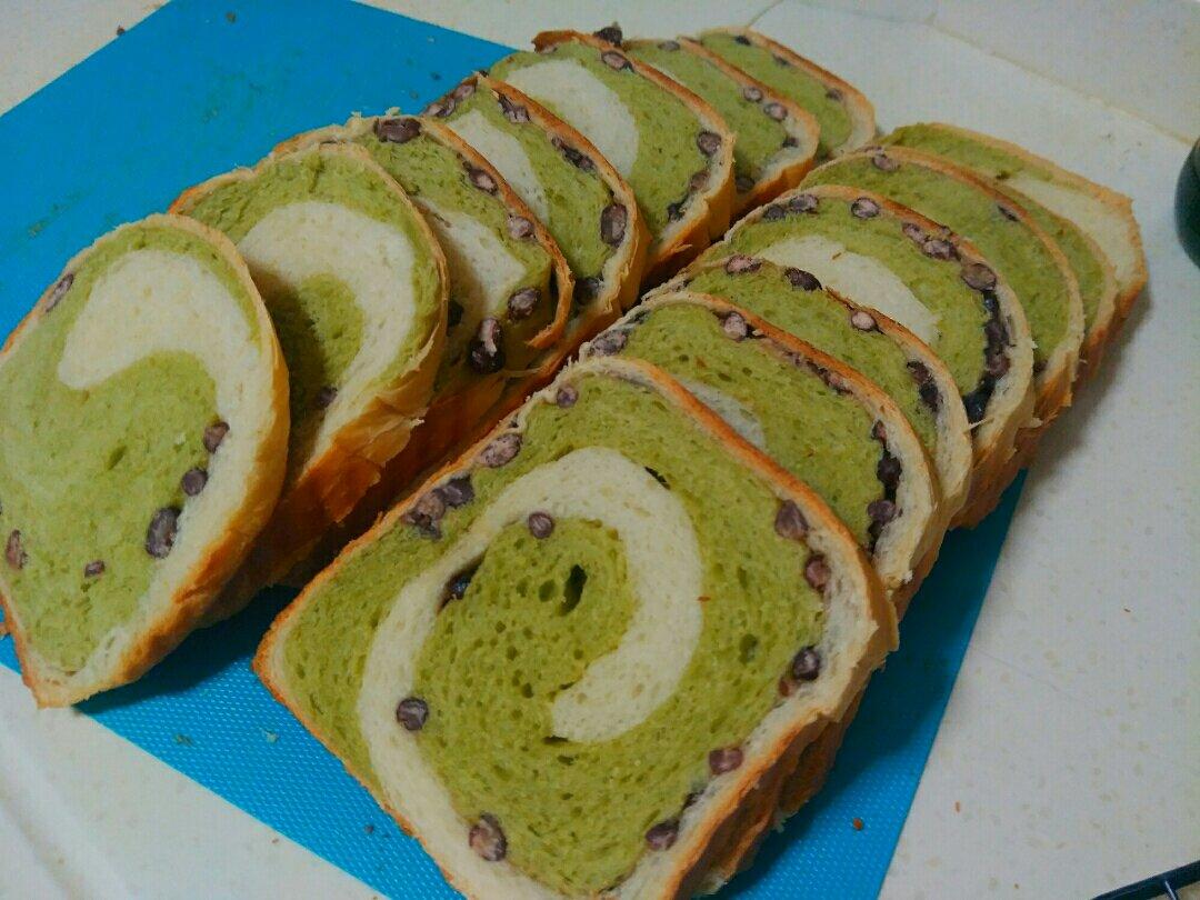 最正宗的日式抹茶红豆吐司