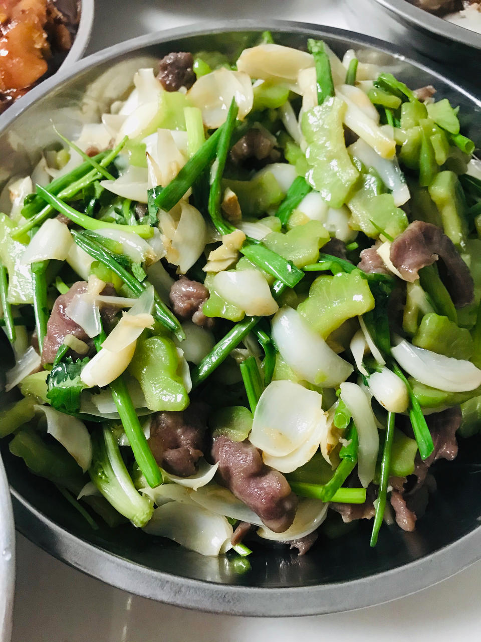 苦瓜百合炒肉条