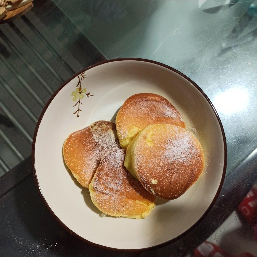 blankmj做的平底锅版舒芙蕾松饼