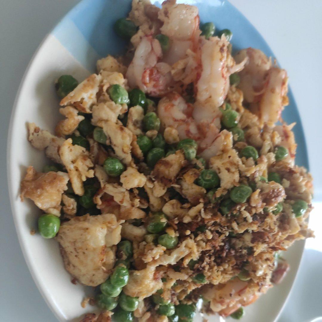虾仁炒玉米青豆
