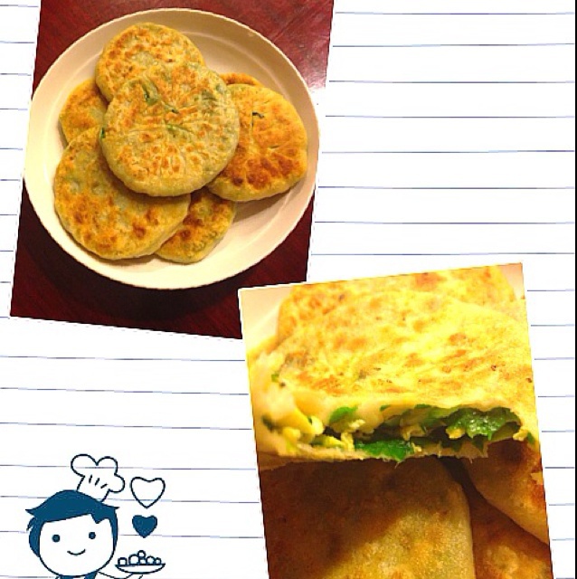 韭菜鸡蛋馅饼