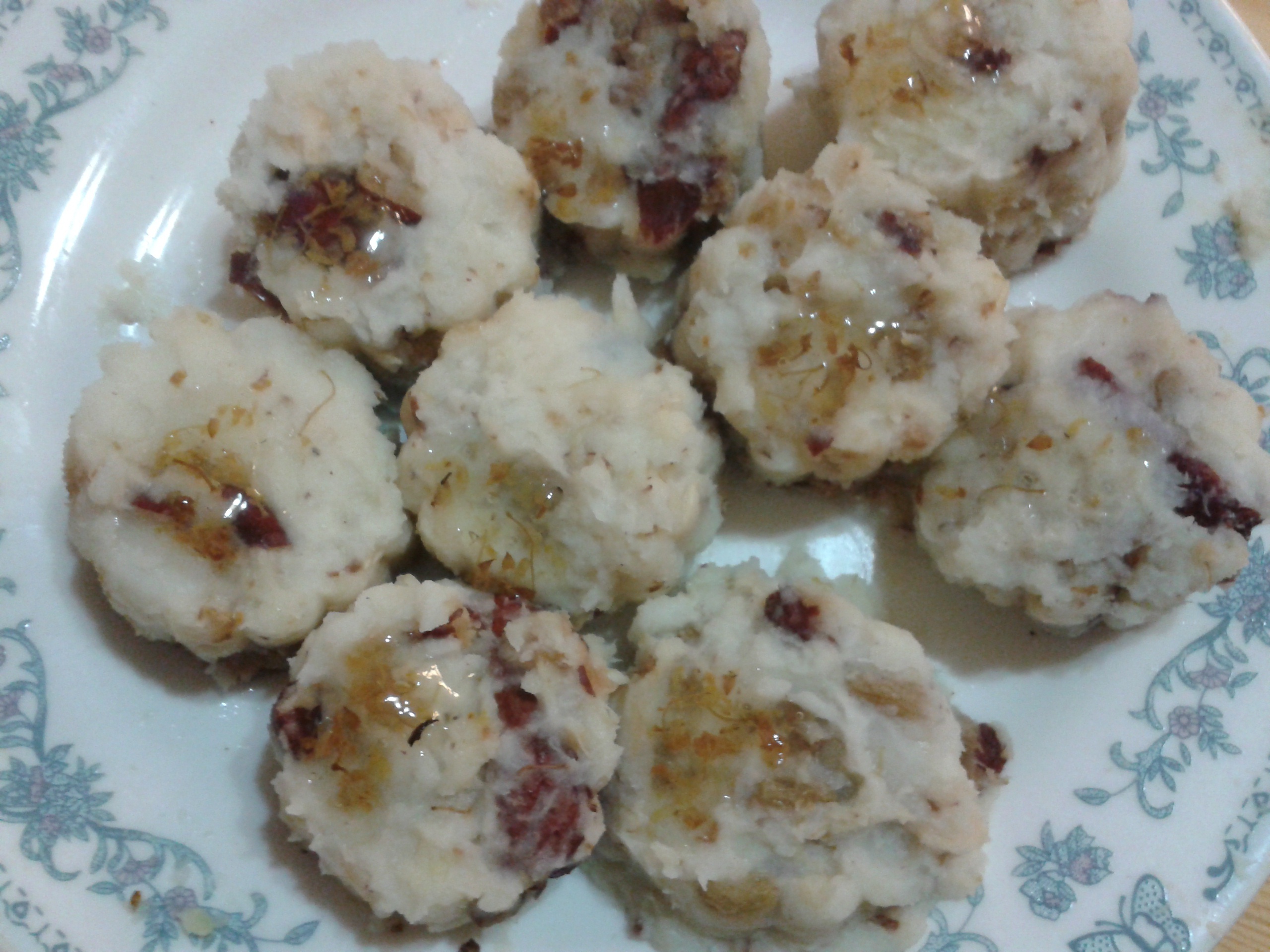 桂花红枣蒸山药