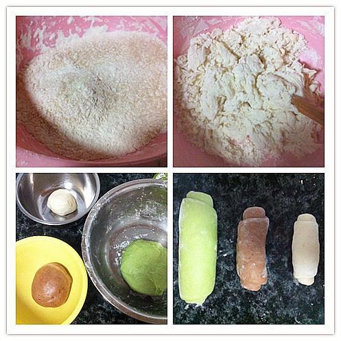 奇异果切面馒头的做法 步骤1